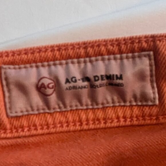 AG Adriano Goldschmied Denim Size 27R Burnt Orange Frayed Hem Shorts - Picture 3 of 12